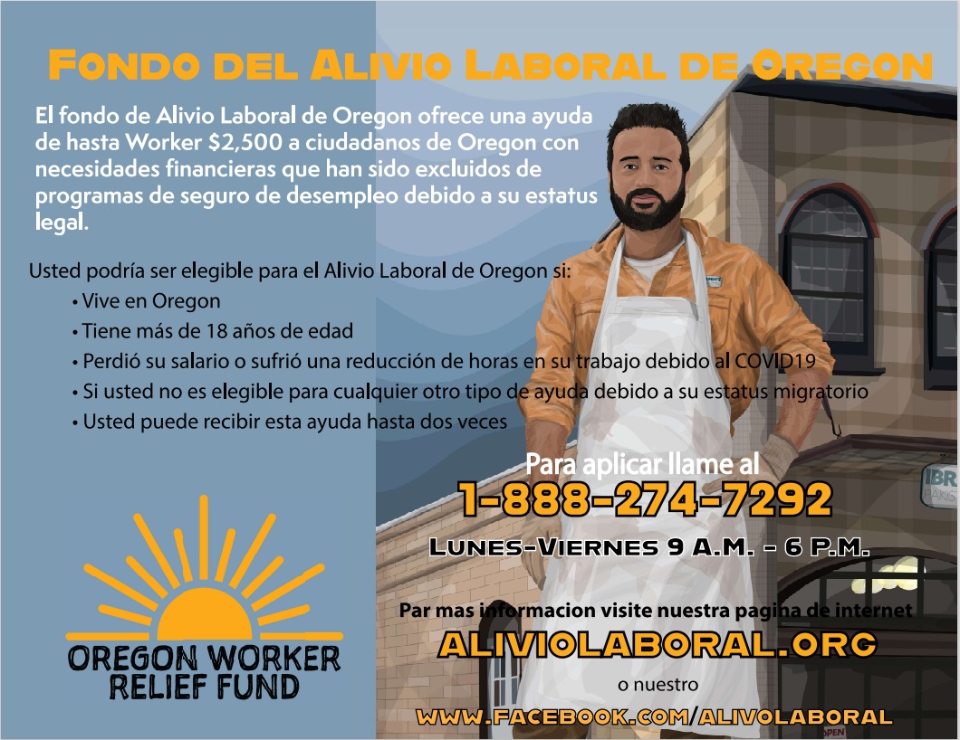 Fondo del Alivio Laboral de Oregon Somos Talent