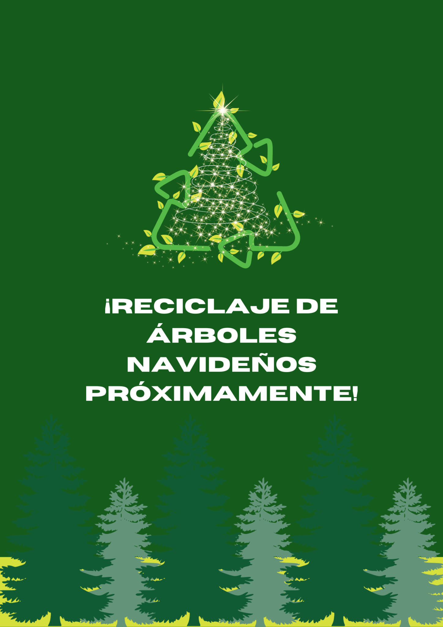 Green Tree Recycling Poster ()